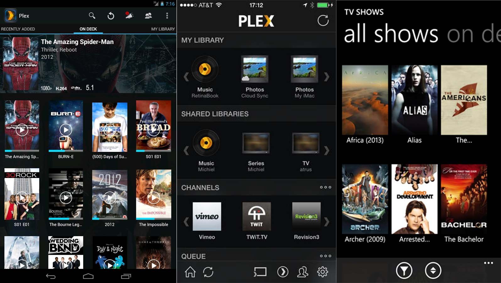 Creare un media center gratuito con Plex 6 smartphone plex app