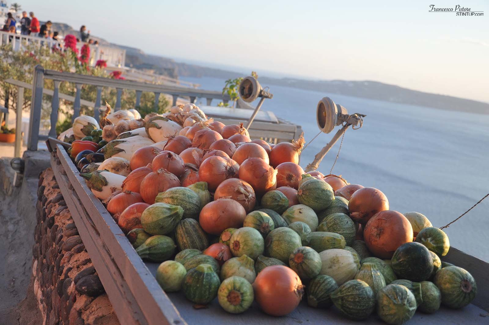 Ortaggi al sole a Fira