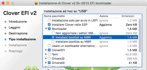 Installazione di Clover Legacy | Thanks to Insanelymac