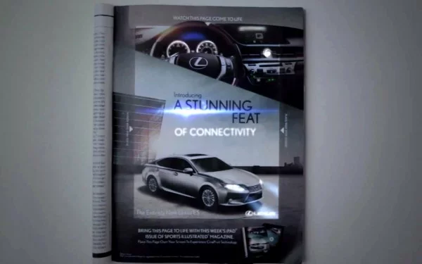 is this the worlds most interactive print ad stTsOZ