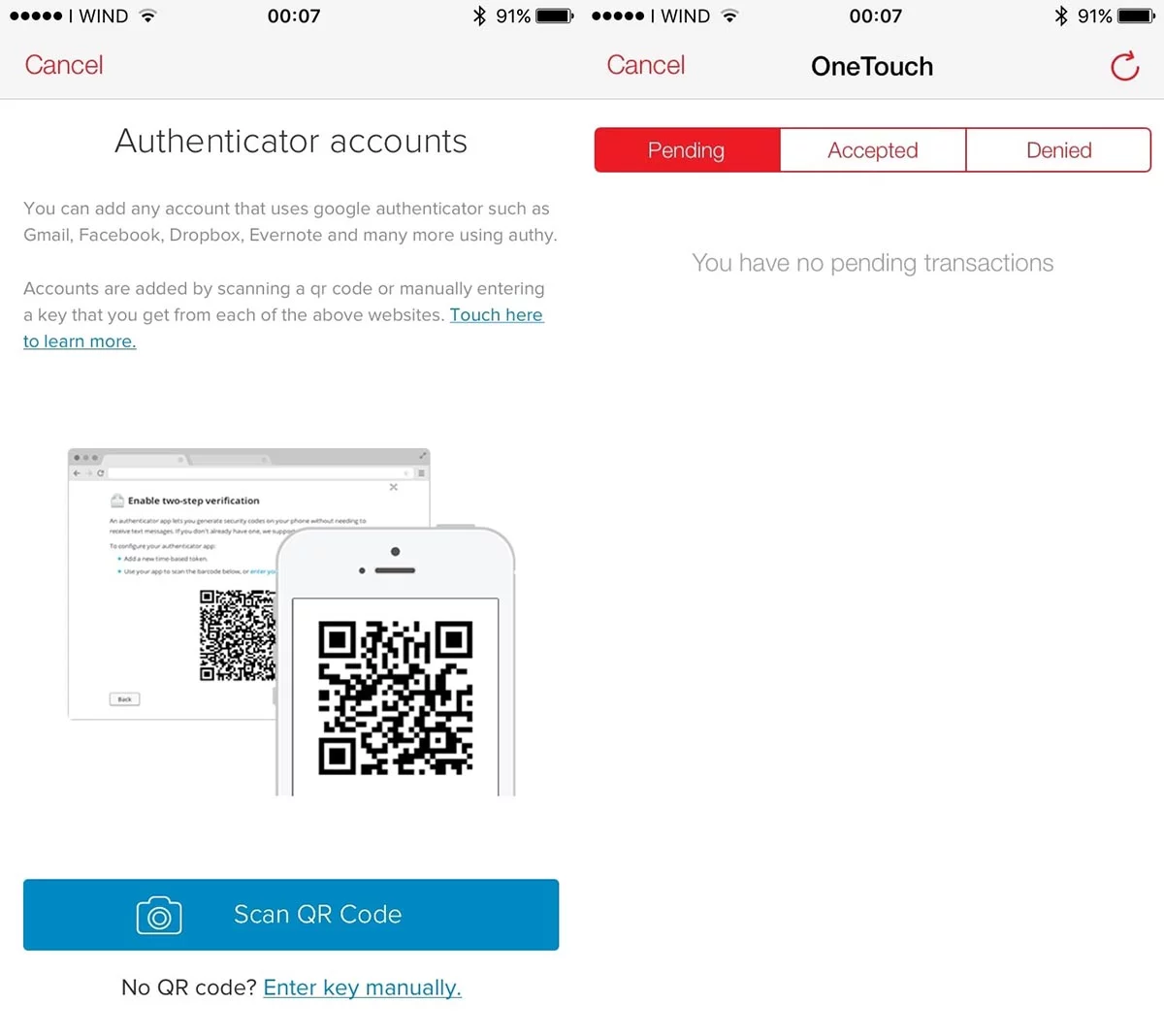 Autenticazione a due fattori (2FA), un'app per gestire tutti i codici di accesso: Authy 3 authy1