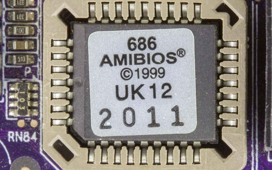 Elitegroup 761GX M754 AMIBIOS American Megatrends in a Winbond W39V040APZ 5491