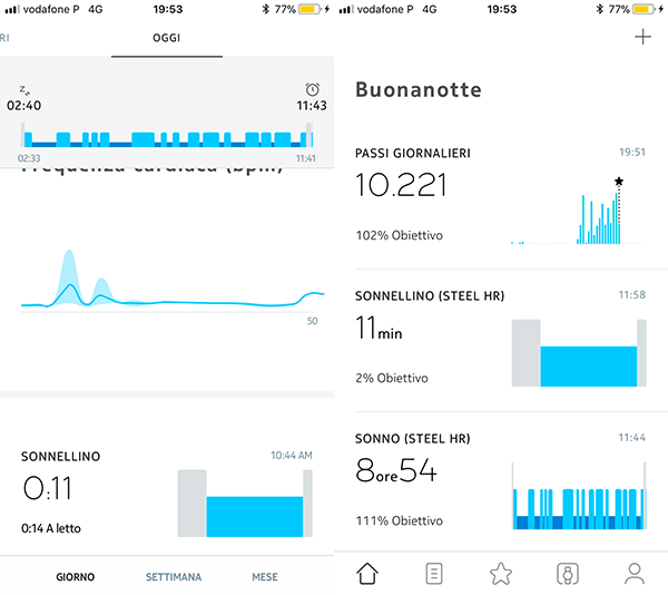 Withings Steel HR: smartwatch con classe 16 sonnellino