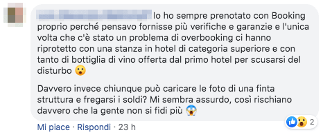 truffe su Booking