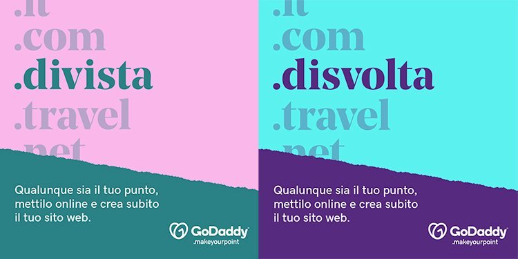 GoDaddy presenta il nuovo logo the GO e la campagna Make Your Point 2 GoDaddy the Go