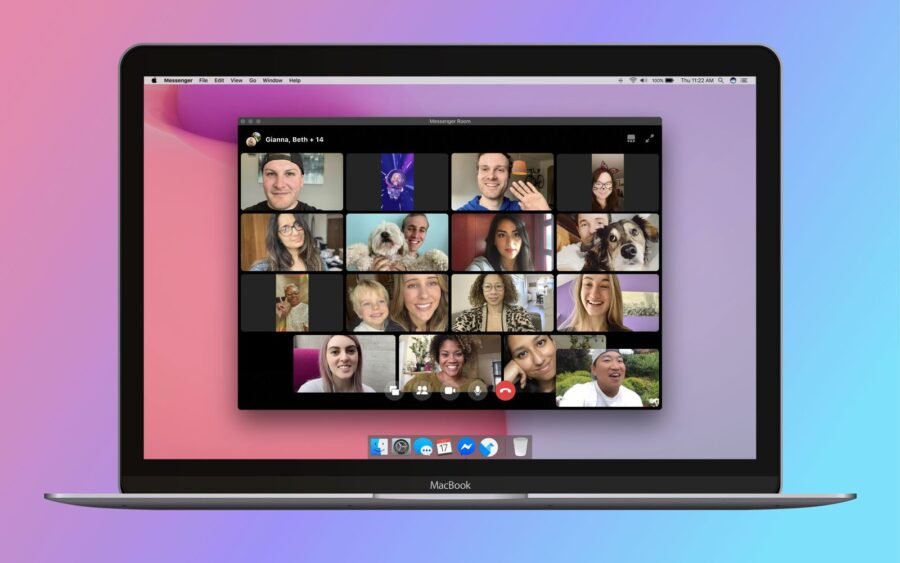 Facebook Messenger Rooms, videochiamate di gruppo fino a 50 amici 4 MessengerRooms Desktop Colored risultato