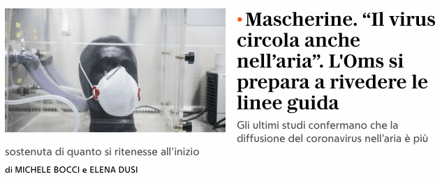 Il coronavirus circola e si diffonde anche nell'aria: bufala o verità? 2 Schermata 2020 04 04 alle 21.32.45