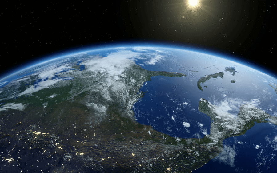 La Terra vibra di meno con un mondo in quarantena per il coronavirus 2 earth from orbiting satellite beautiful sunrise earth at night and in daytime 4k ekp53hbbx F0002 risultato