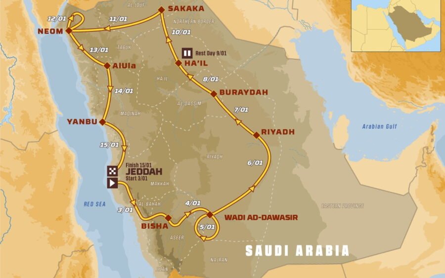 Percorso Dakar 2021, 12 tappe e quasi del tutto nuovo 2 map dkr2021map dkr2021