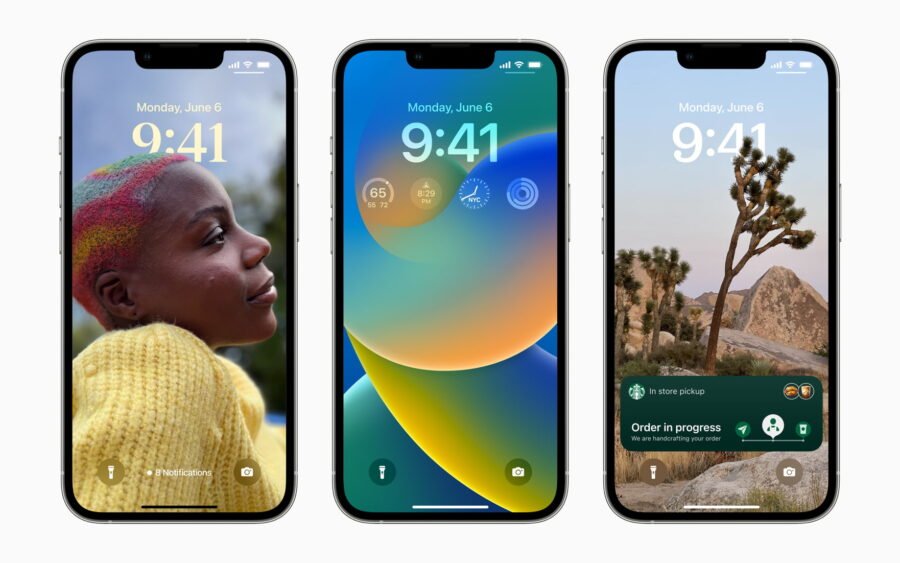 Apple presenta iOS 16, con una nuova schermata di blocco personalizzabile 4 Apple WWDC22 iOS16 3up hero 220606