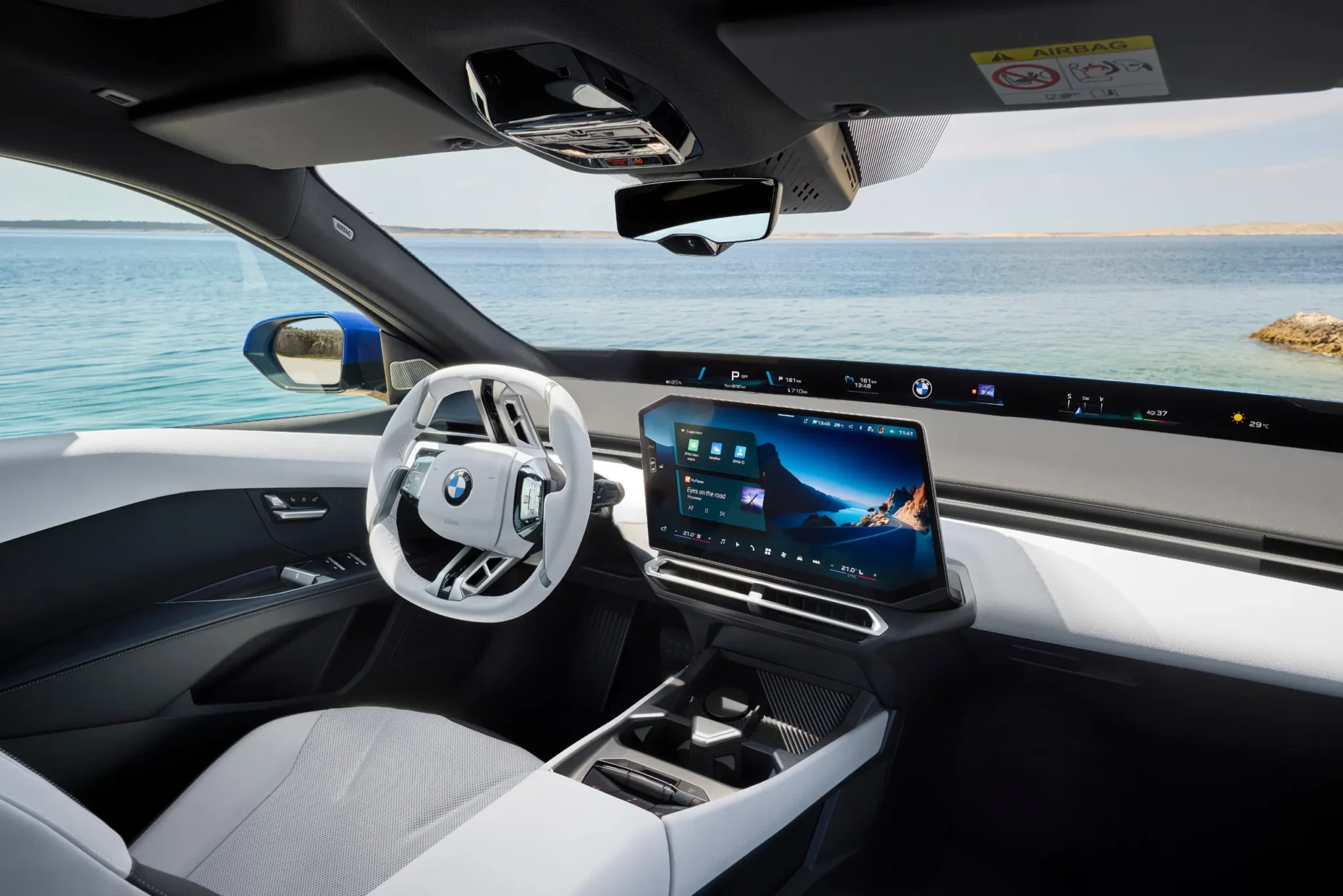 bmw serie 3 neue klasse interni panoramic vision