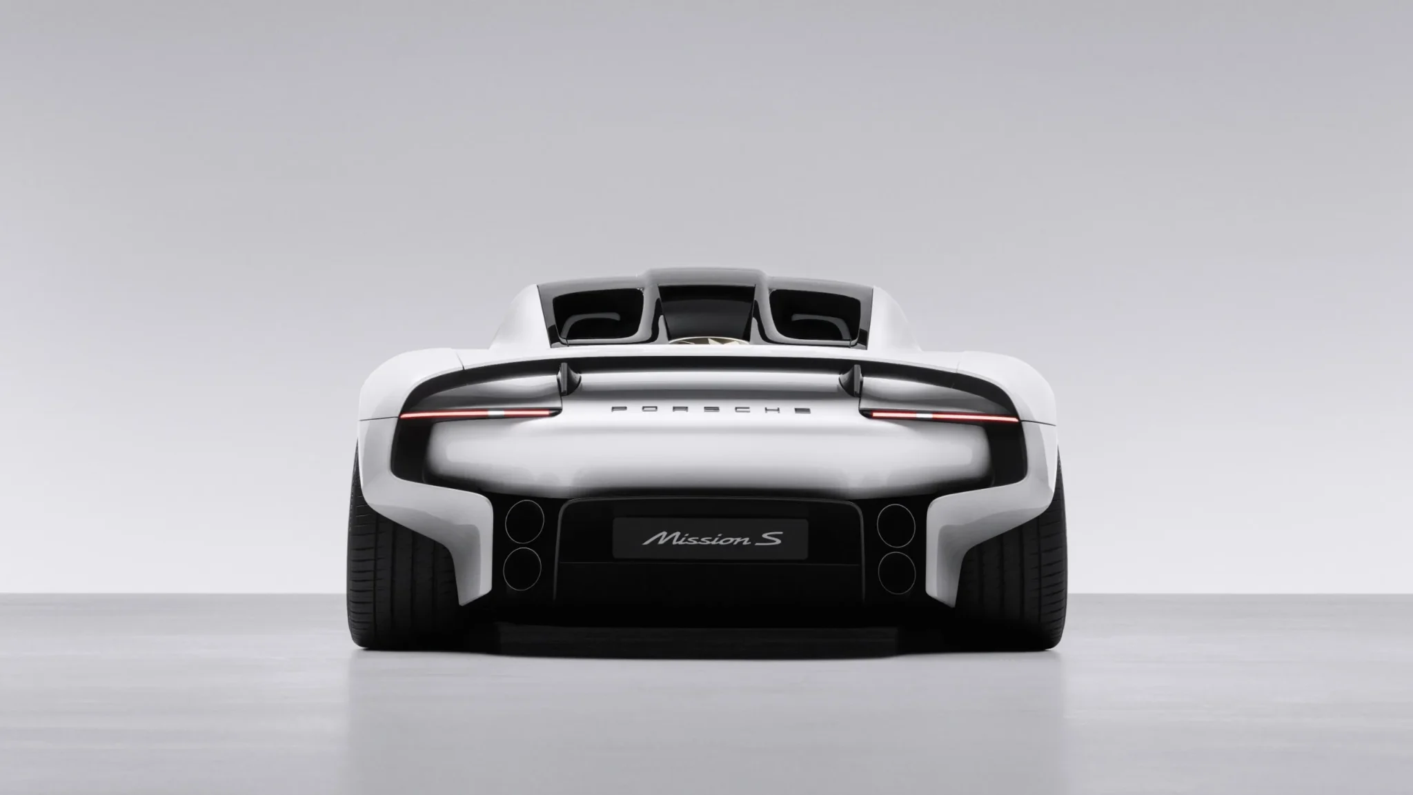 porsche mission s posteriore